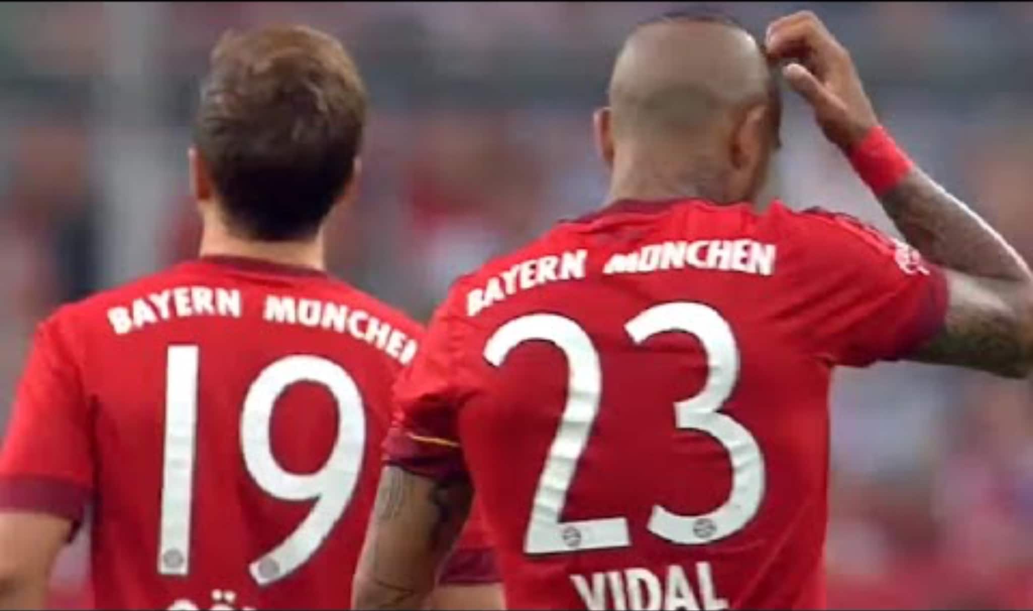 Arturo Vidal zeigt bereits warum der FC Bayern Ihn unbedingt haben wollte.