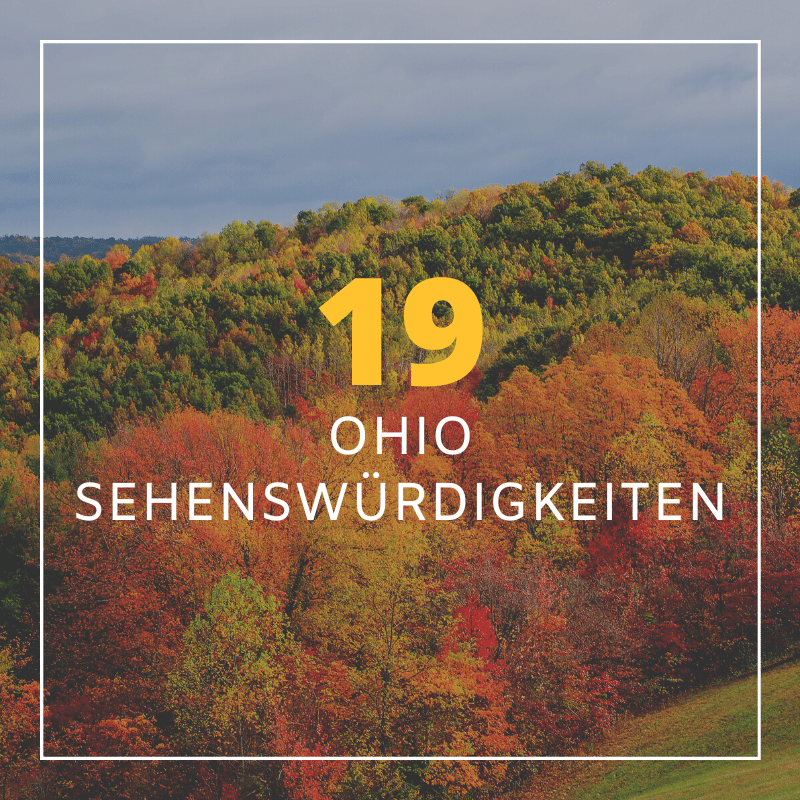 Kühlschrankmagnet Ohio – Mit Karte Und Sehenswürdigkeiten, Souvenir Und Sammlerstück